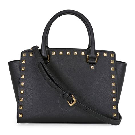 michael kors selma studded saffiano leather satchel